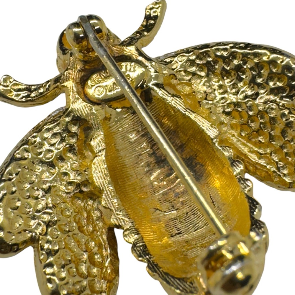 Vintage Kenneth J Lane Bee Brooch - image 6